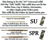Fisher Space Pen - Refills - SU1F Fisher Universal Cartridge - Blue Ink - Fine Point