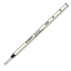Schmidt 6040 FineLiner Fiber Tip Metal Rollerball Refill by Monteverde - Blue - Medium Point