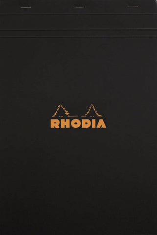 Rhodia Staplebound - Notepad - Black - Graph - 8.25 x 11.75