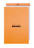 Rhodia Staplebound - Notepad - Orange - Lined with Margin - 6 x 8.25