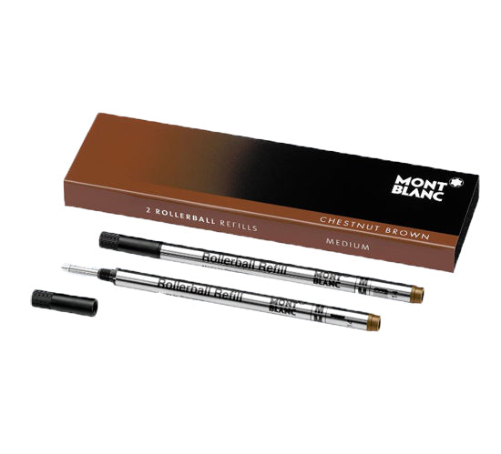 Montblanc Refills Chestnut Brown 2 Pack Medium Point Rollerball Pen