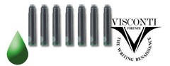 Visconti Refills Fountain Ink Cartridges - Green
