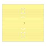 Filofax Papers Ruled Yellow Notepad  Personal Size