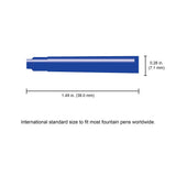 Monteverde Ink Cartridge Refills - International Size - Blue 6-pack