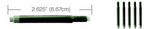 Lamy Refills by Monteverde Fountain Pen Cartridge - Green (5-Pack)
