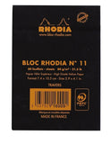 Rhodia Staplebound - Notepad - Black - Lined - 3 x 4
