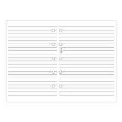 Filofax  -Papers Ruled Notepaper - White - Mini Size