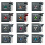 Caran D'ache - Fountain Pen Refills - Chromatics Cartridge - Infrared Ink - 6 Pieces