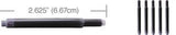 Lamy Refills by Monteverde - Fountain Pen Cartridge - Black (5-Pack)