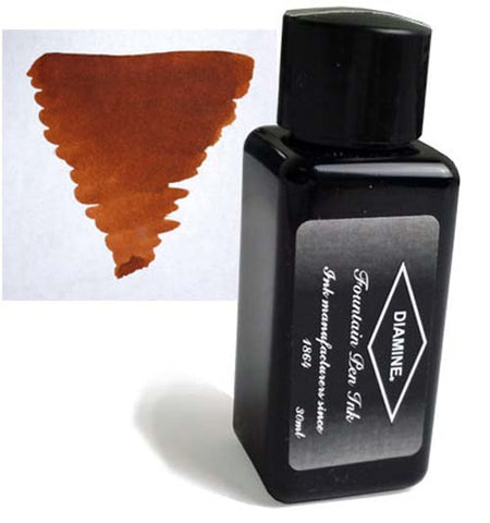 Diamine Refills Ochre 30mL  Bottled Ink