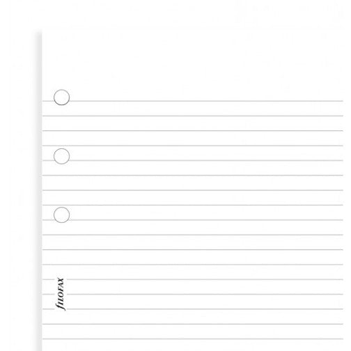 Filofax - Accessories - Personal - White Ruled Notepaper - Value Pack