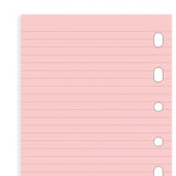 Filofax - Ruled Notepaper - Pocket Size - Pink