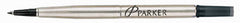 Parker Rollerball Refill 1/cd Black F