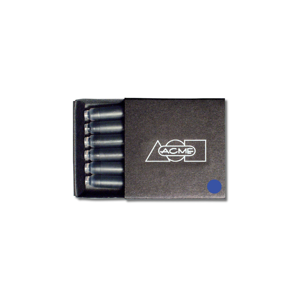 Acme Refills Blue Fountain Pen Cartridge - 6 Pack