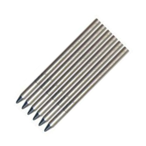 Monteverde - Refills -Super-mini - Ballpoint Pen - Black -  6 pack for M3