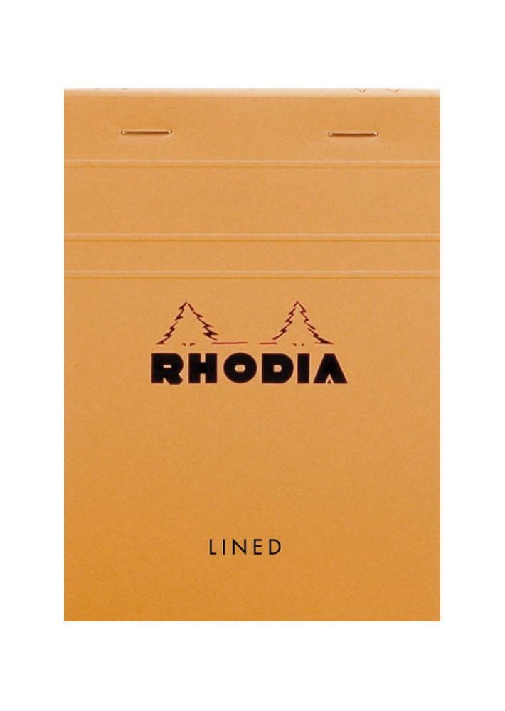 Rhodia Staplebound - Notepad - Orange - Lined - 4 X 6