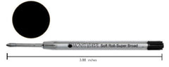 Monteverde Parker-Style Black 1.4mm Broad Soft Roll BP Refills