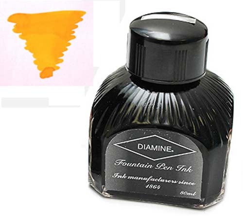 Diamine Refills Sunshine Yellow  Bottled Ink 80mL