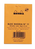 Rhodia Staplebound - Notepad - Orange - Graph - 3 x 4