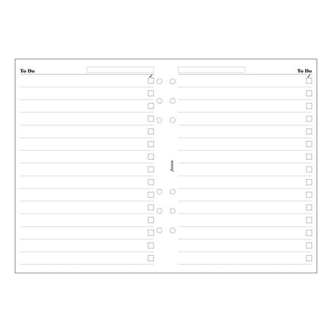 Filofax - Papers To Do Lists - A5