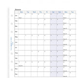 Filofax - Paper Refill - Personal - Year Planner Horizontal - English 2018