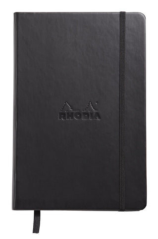Rhodia Webnotebook - Black - Lined - 5.5 x 8.25