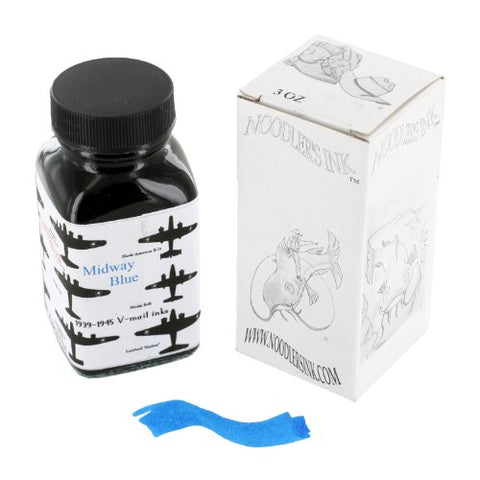 Noodler's Ink Refills V-mail Midway Blue  Bottled Ink