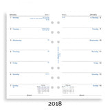 Filofax - Paper Refills - Personal - Week Per Page - English 2018