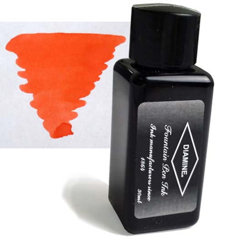 Diamine Refills Vermillion 30mL  Bottled Ink