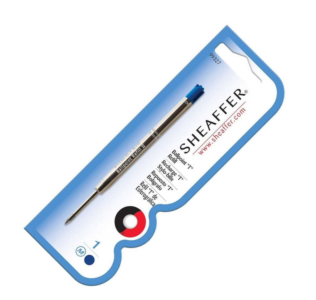 Sheaffer Blue "T" Type Medium Point Ballpoint Pen Refill