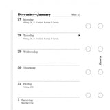 Filofax - Paper Refills - Mini - Week Per Page - English 2018