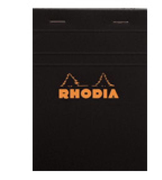 Rhodia Staplebound - Notepad - Black - Graph - 4.375 x 6.375