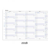 Filofax Full Year Vertical Planner English 2018 A5 Size Calendar Refill