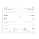 Filofax - Paper Refills - Mini - Week Per Page - English 2018