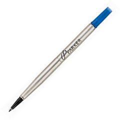 Parker Rollerball Refill 1/cd Blue F