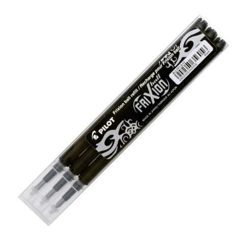 Pilot - Refills - FriXion - Black - 3-Pack - Extra Fine Point - Ballpoint Pen