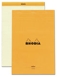 Rhodia Staplebound - Pad - Orange - Lined with Margin - 8.25 x 12.5